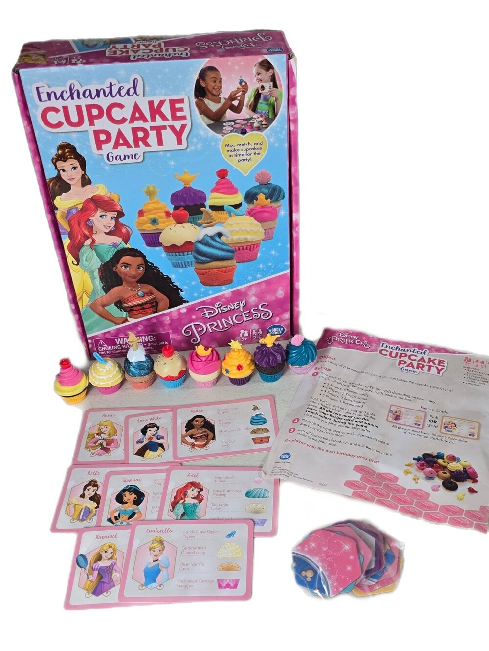 Disney Princess Enchanted Cupcake Party COMPLETE Wonder Forge 2025 Moana Edition